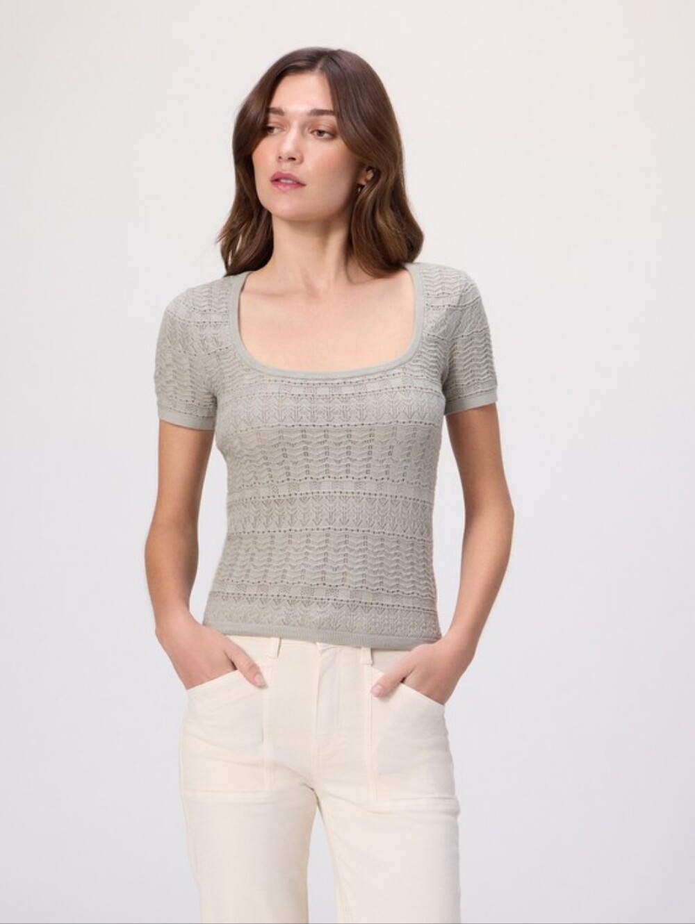 PAIGE Etoile Top - Sea Mist - Like New
